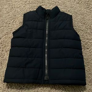 Fleece lined navy vest